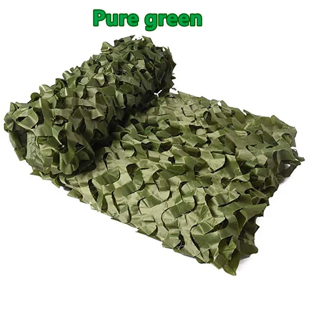 1.5mx1m 4mx5mCamouflage Nets White Blue Beige Desert for Hunting Hiding Mesh Outdoor Awning Garden Shading Gazebo